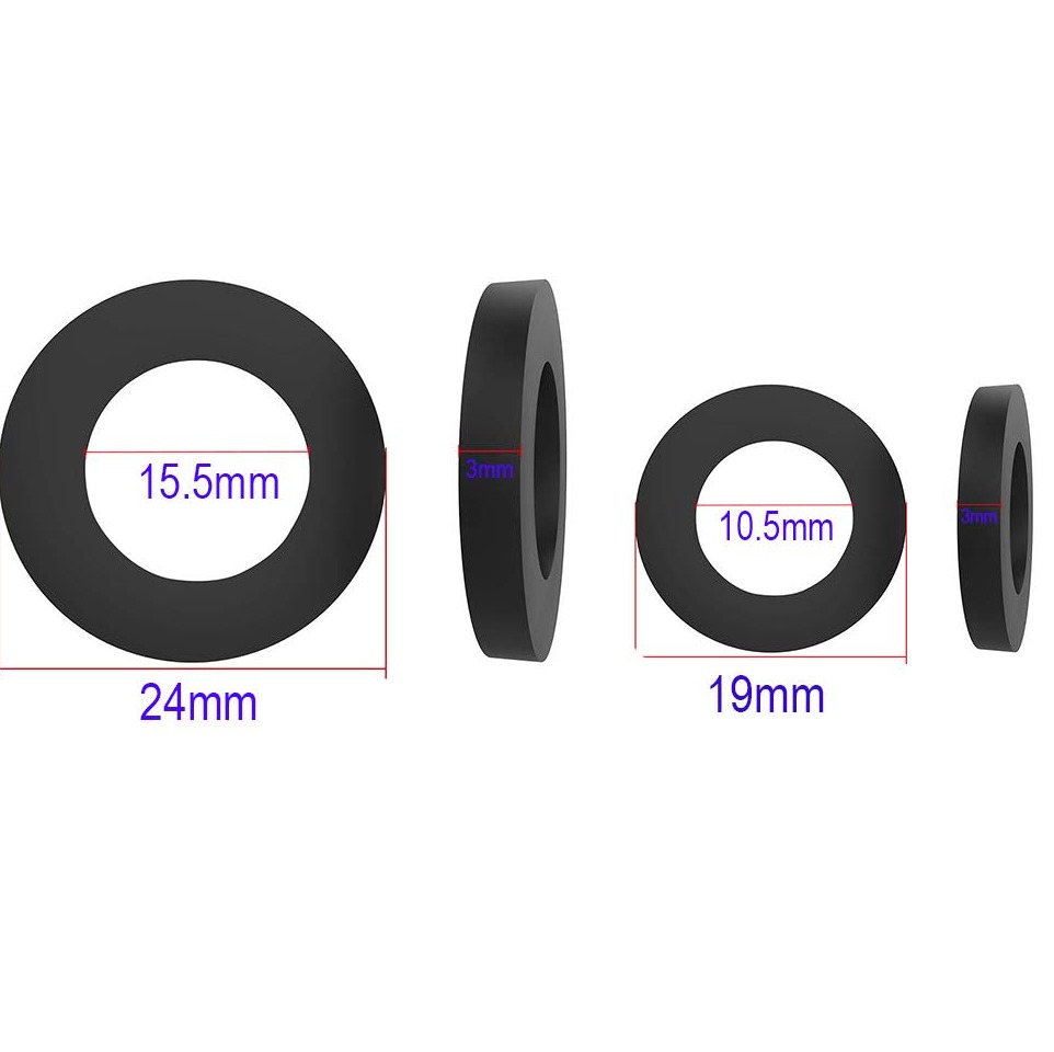 Potable water rubber gaskets and washers dimensional specifications